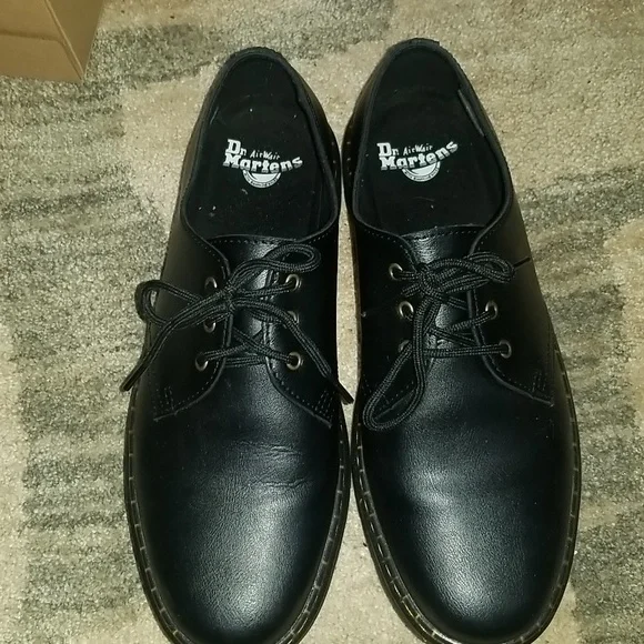 Dr Martens Zavala lo Shoes Mens Size 7 Black Leather Womens 8 Derby 3-Eye s-l400.jpg main image 3